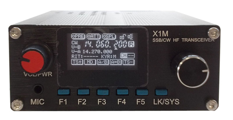 Базово-мобильный КВ трансивер XIEGU X1M SSB / CW  HF PLATINUM EDITION (0,05-30МГц), 5 Вт, микрофон