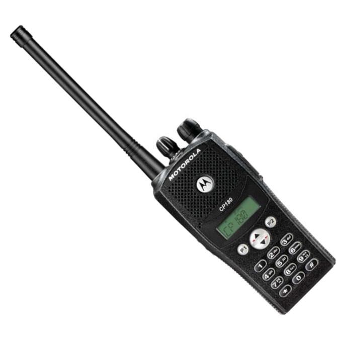 Портативная радиостанция MOTOROLA CP180 (136-162 МГц), 64кан., 1-5Вт, с дисплеем и клавиатурой