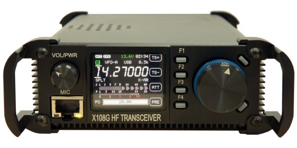 Базово-мобильный КВ трансивер XIEGU X-108 G версия Deluxe (0,5-30МГц), 20 Вт, USB-кабель, кабель пит