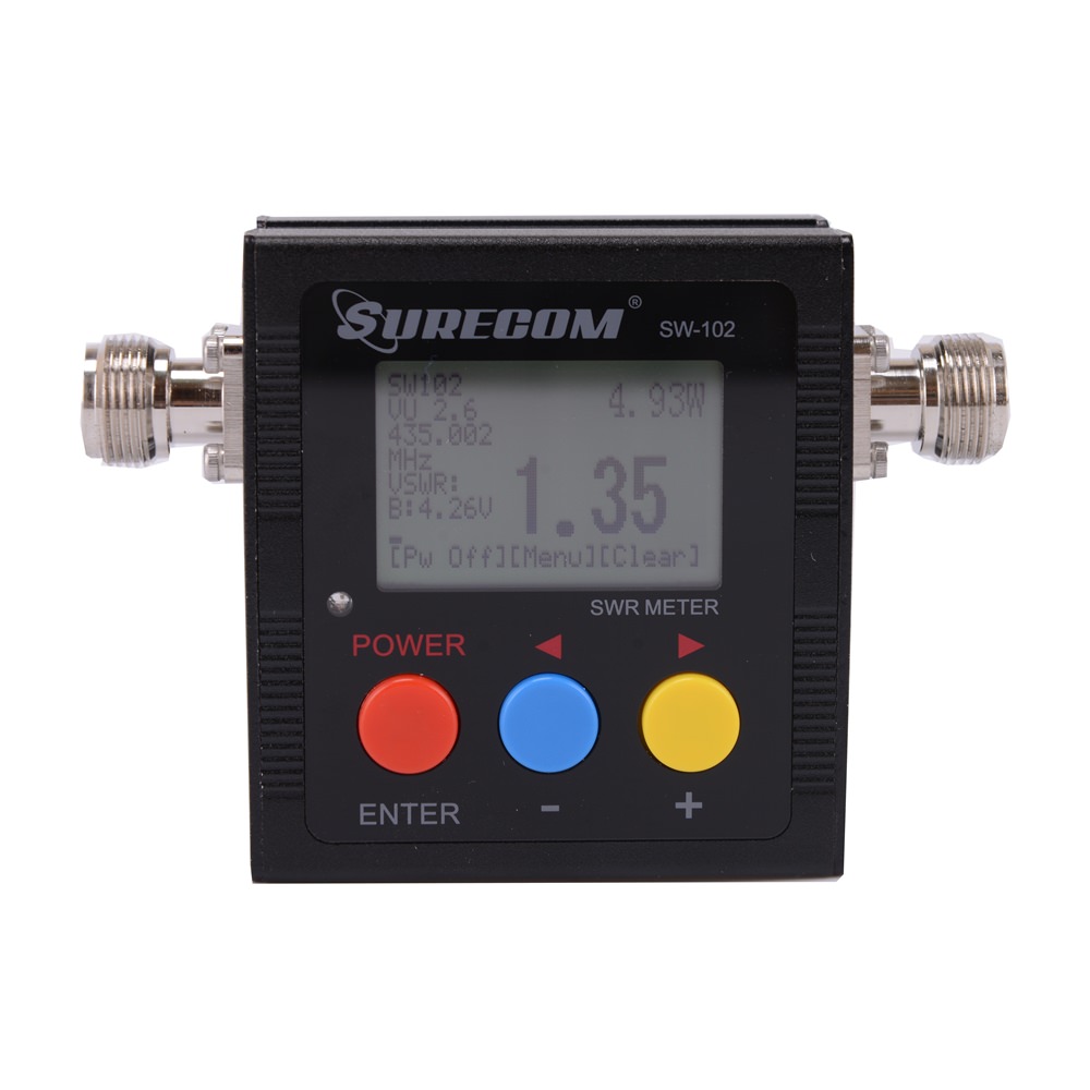 Прибор для измерения КСВ и мощности SURECOM SW-102-N цифровой  125-525 МГц
