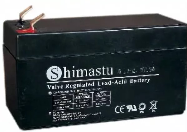 Аккумулятор SHIMASTU NP-1.3 -12 (1.3Ач, 12В) свинцово-кислотный, необслуживаемый герметичный