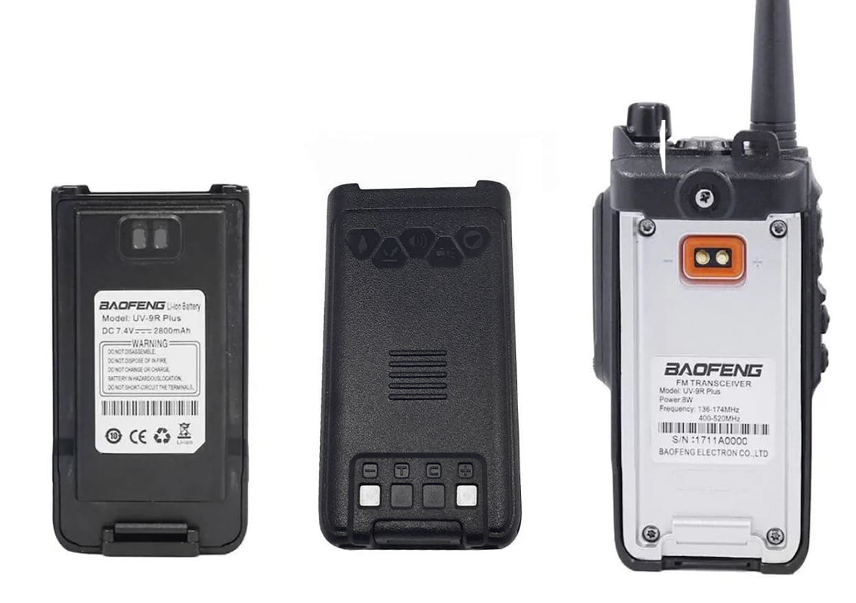 Батарея аккумуляторная для рации Baofeng UV-9R Plus 2800 mAh