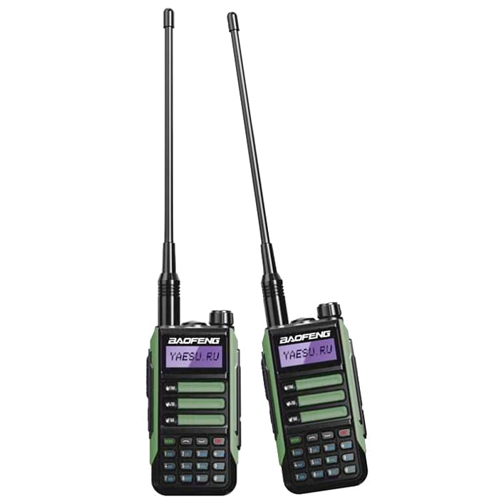 Комплект две рации зелёные