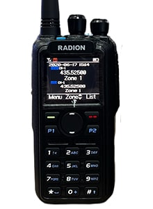 Портативная цифро-аналоговая радиостанция RADION UV-H2 BT (AT-D878UVII PLUS) 136-174 / 400-480 Мгц,7 Вт, акб 3100 мАч, ЗУ, GPS, BT