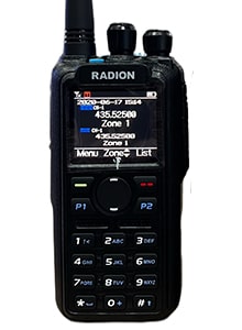 Портативная цифро-аналоговая радиостанция RADION UV-H2 BT (AT-D878UVII PLUS) 136-174 / 400-480 Мгц,7 Вт, акб 3100 мАч, ЗУ, GPS, BT