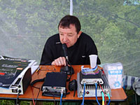 Работа в эфире на слете, 2007г.